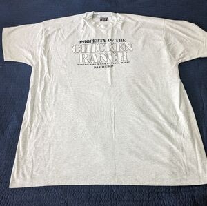 Vintage Grey Men 2XL Nevada Chicken Ranch Shirt Made in the USA Single S…